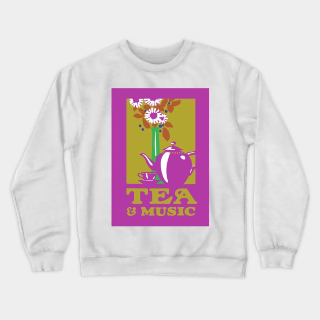 Tea & Music 3 Crewneck Sweatshirt by ScottCarey